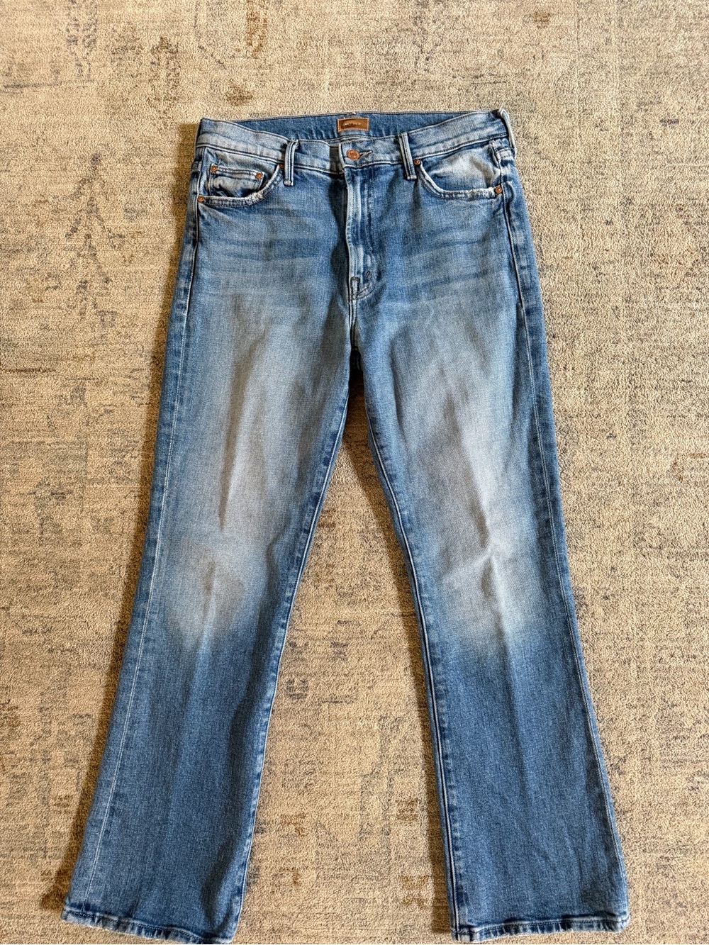 MOTHER Women's Light Blue Bootcut Jeans